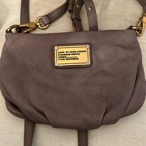 Used Marc by Marc Jacobs Pewter Pebble Leather Crossbody